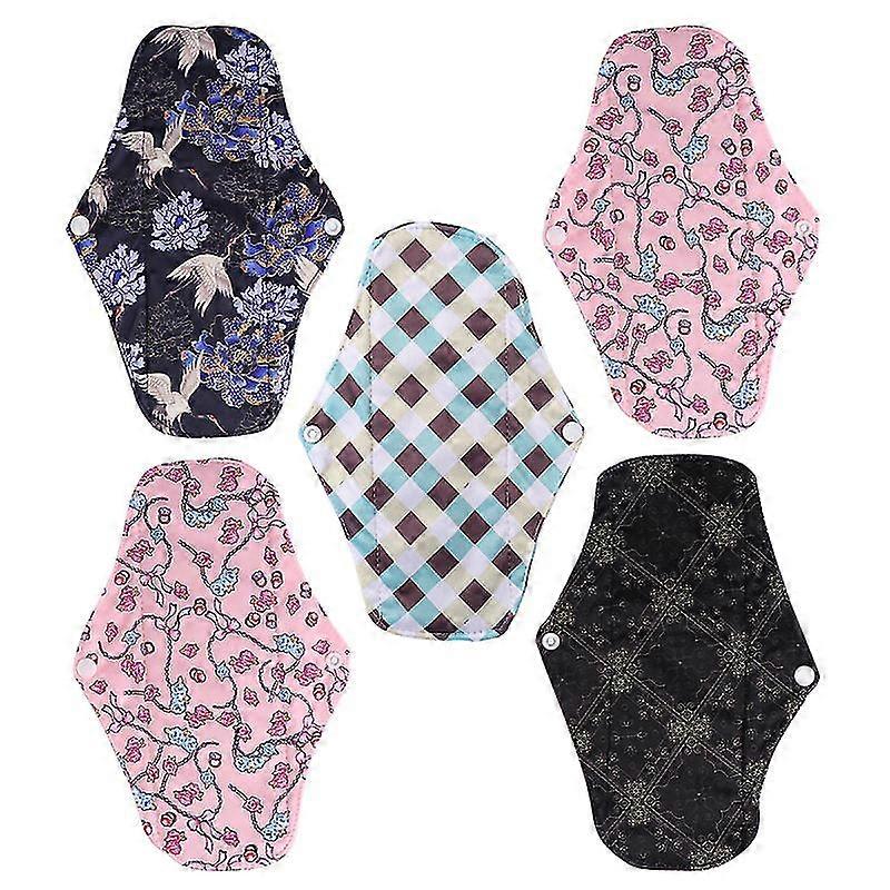 5pcs Washable Sanitary Napkins-c