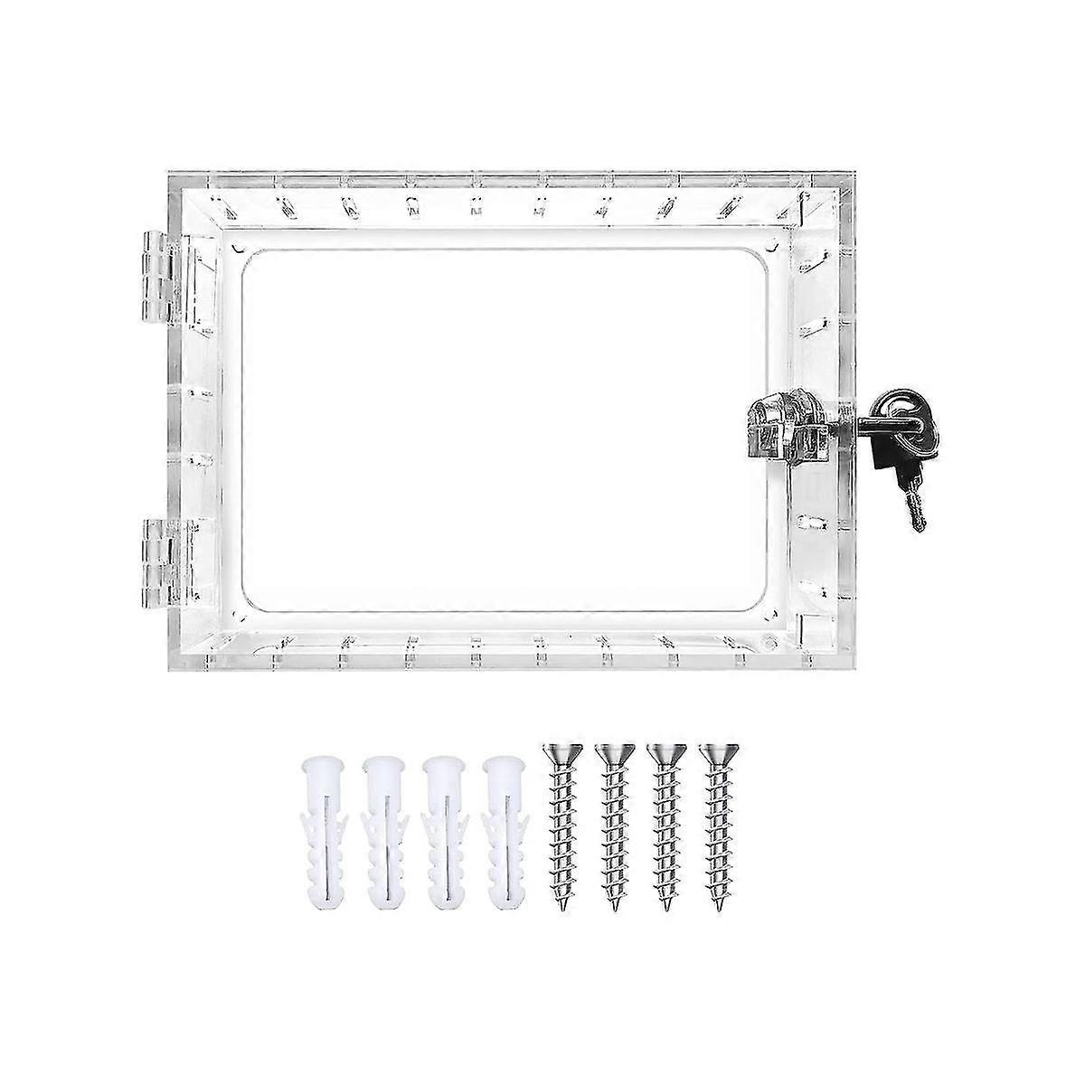 Thermostat Lock Box With Key Universal Thermostat Cover With Lock, Clear Thermostat Guard For Wall