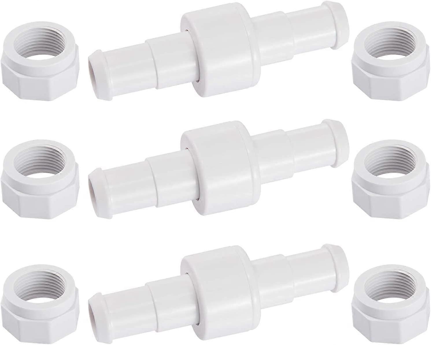 D20 Set of 3 Rotating Connectors for Garden Hose with 6 D15 Fittings Compatible with Zodiac Polaris 180 280 380 Pool Cleaner Robot