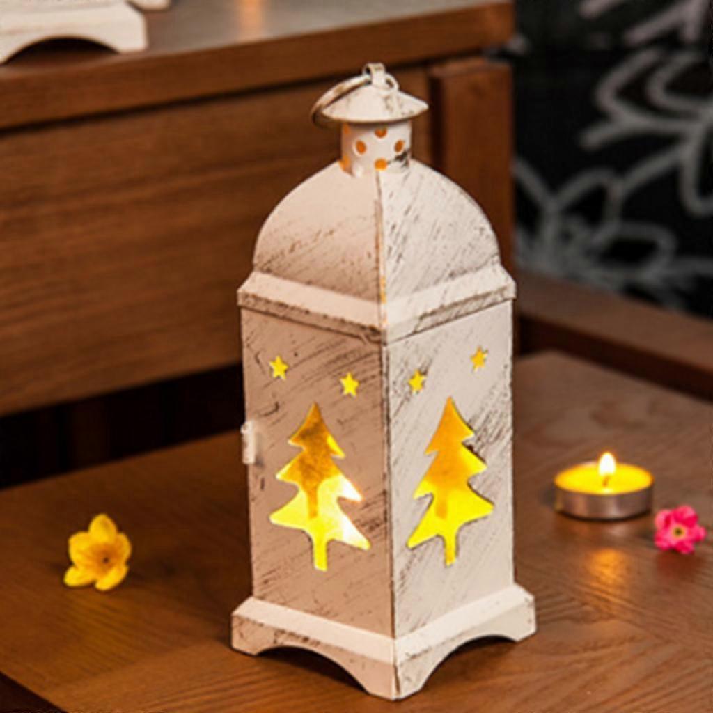 Moroccan Style Candlestick Hollowed Tea Light Holder for Festivals