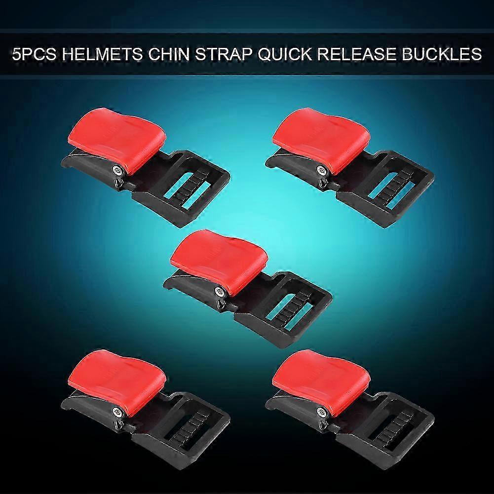 Motorcycle Helmet Chin Strap Quick Release Buckle 5pcs Set Clips