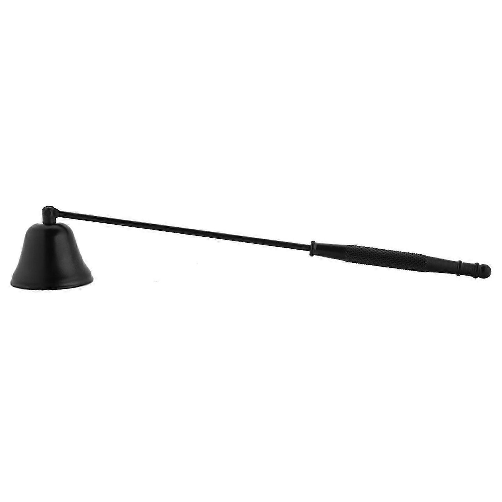 Stainless Steel Candle Snuffer and Wick Trimmer Bell Shaped Hand Tool in Black