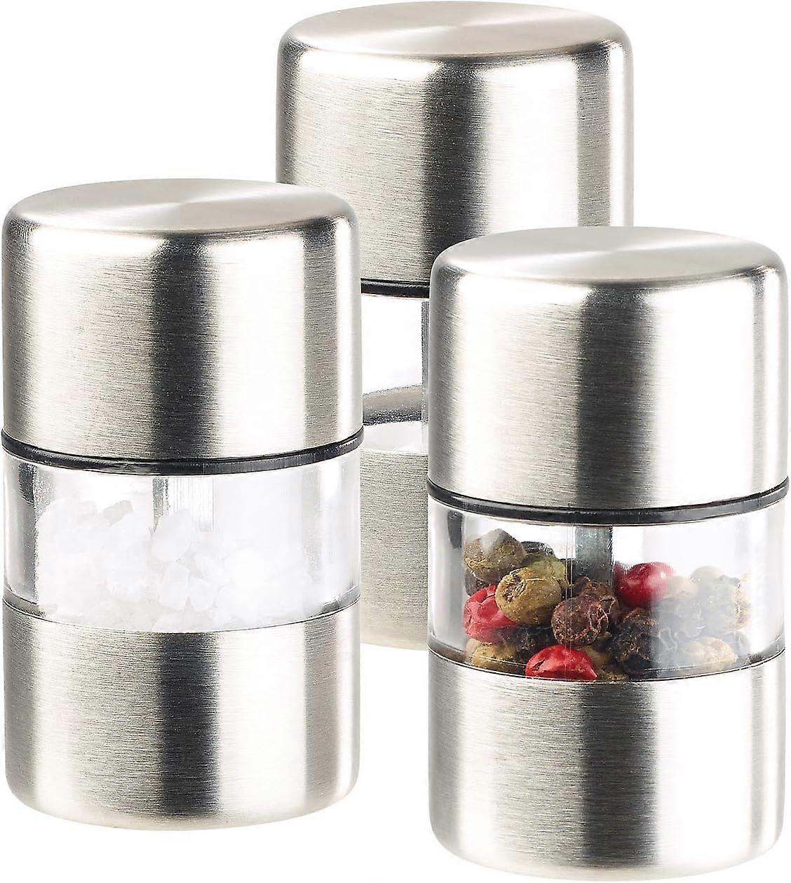 3 mini pepper mills