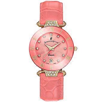 Jacques du Manoir Coupole Fashion Montre saumon de 33 mm pour femme