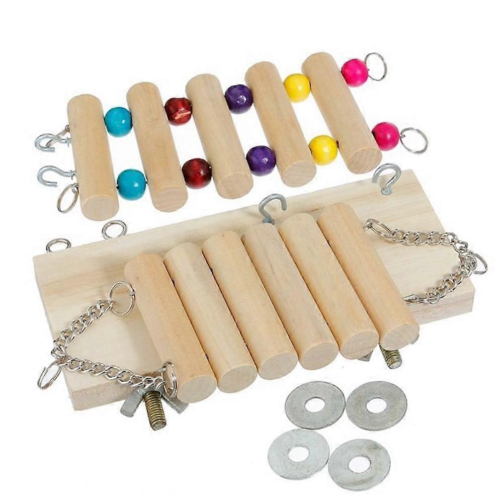 2pcs/set Hamster Toy Swing Parrot Toys