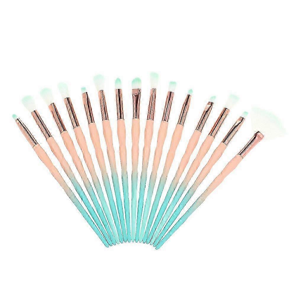 Pro 15pcs Makeup Brushes Set Eye Shadow Foundation Powder Eyeliner Eyelash Lip Make Up