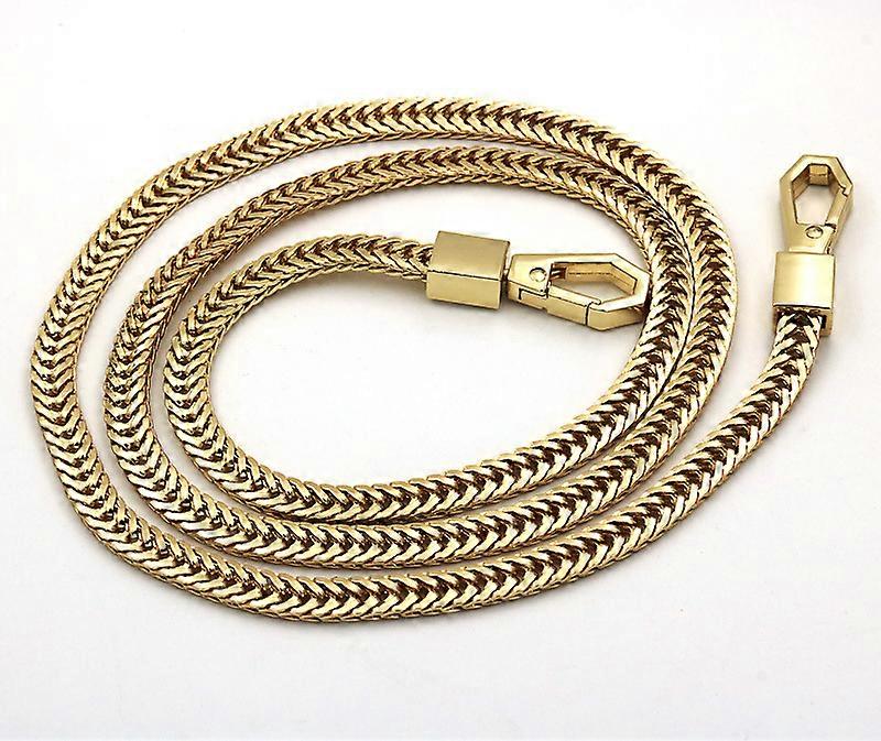 120cmPurse Chain Strap Shoulder Gold Strap Chain Replacement with Alloy Swivel Clasps for Shoulder Cross Body Sling Flap Handbag Pouch