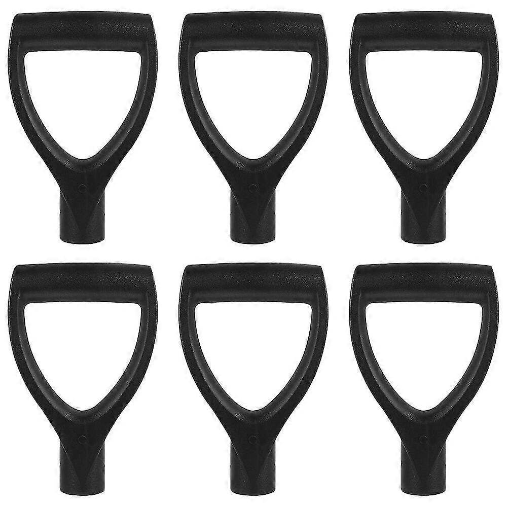 6Pcs D-shaped Shovel Replacement Handle Plastic Shovel Handle Digging Rake Handle
