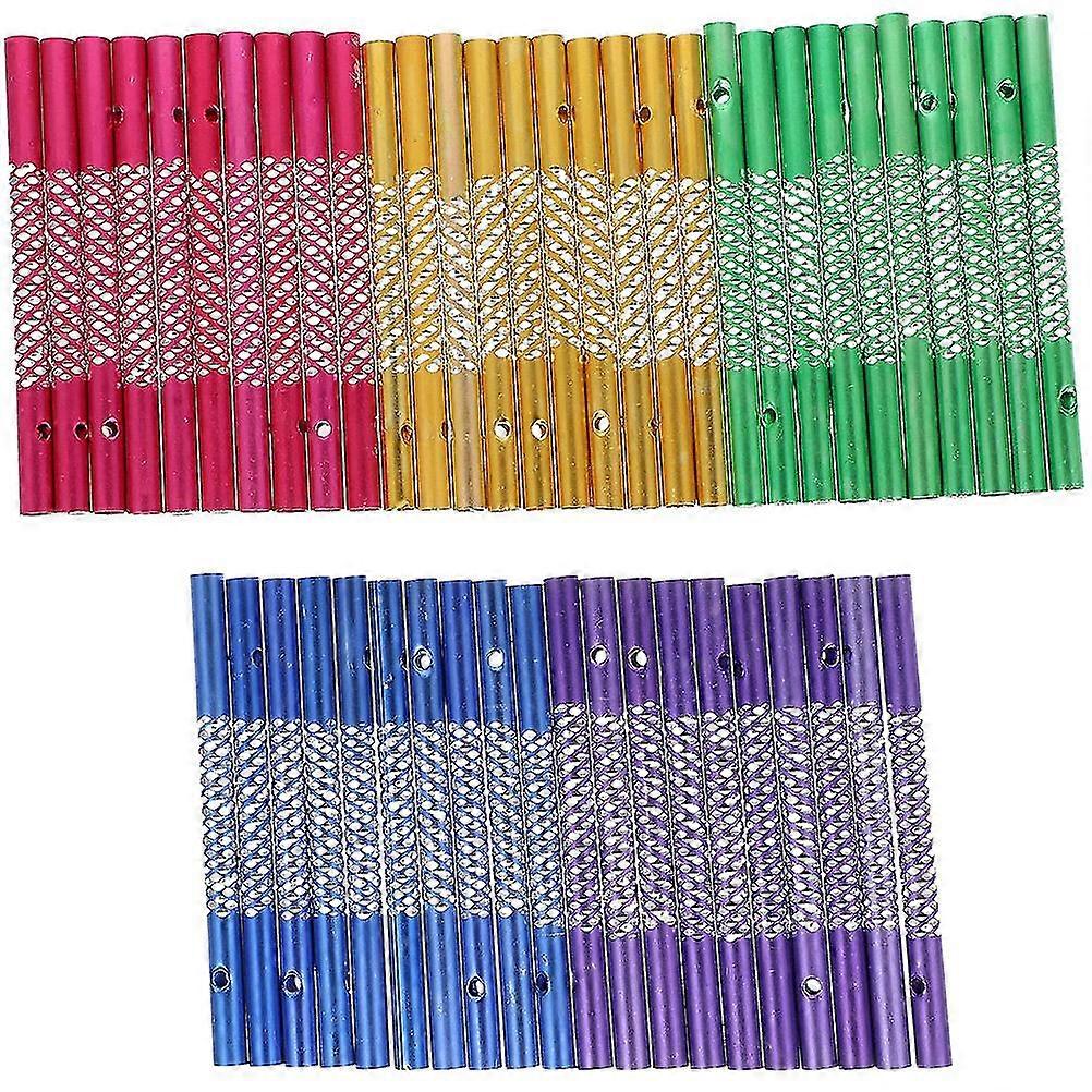 100 قطع الرياح رنين صنع أنابيب الألومنيوم الرياح الرنين DIY أنابيب استبدال أجزاء