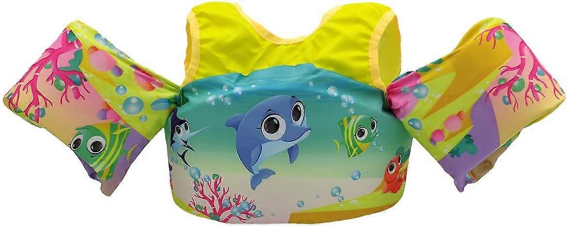 Silfrae 游泳背心 游泳浮力背心 浮力装置 儿童浮标 适合体重 20-55 磅的儿童