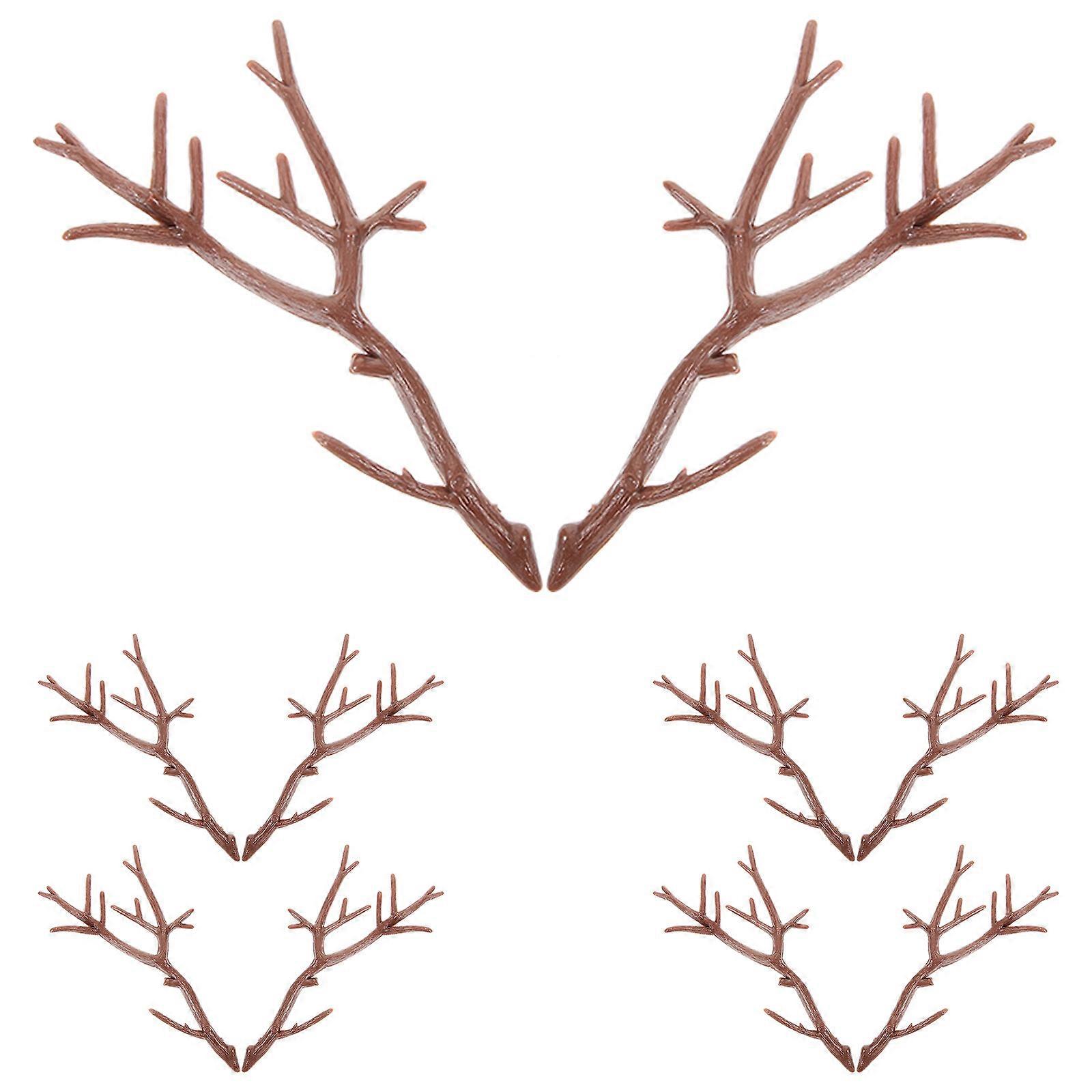 10Pcs Artificial Antler Tree Branches DIY Craft Branches Plant Twig Decor for Flower Arrangement