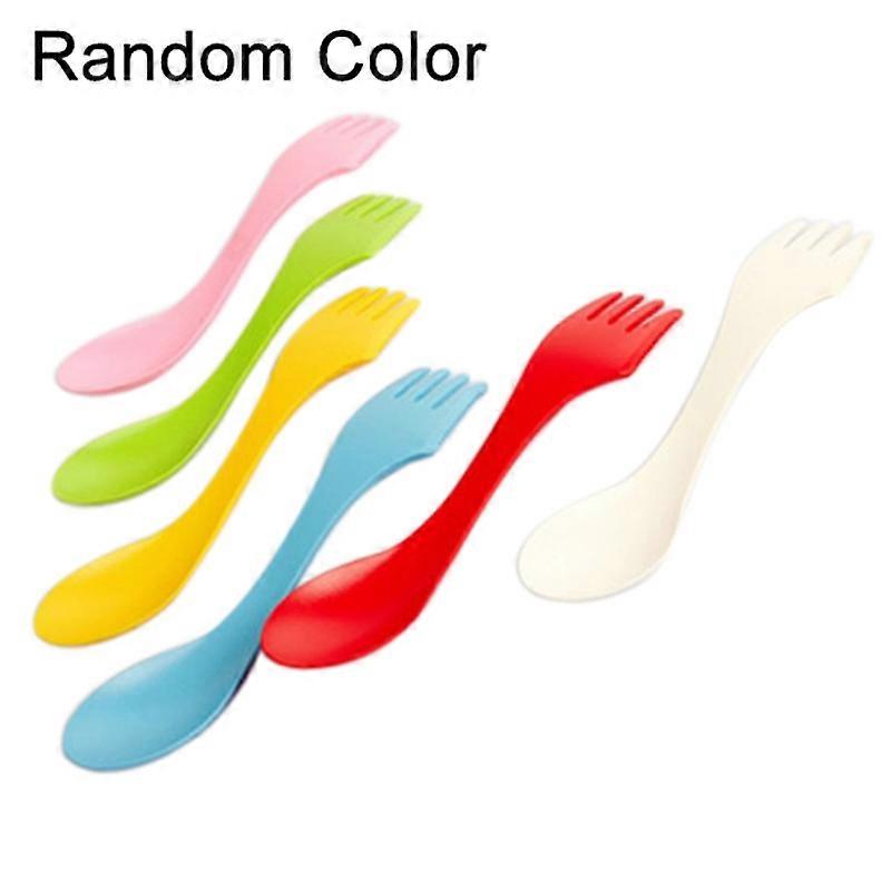 6 יח' כף מזלג סכין סכו"ם מחנאות טיולי סלורק משולבת כלי נסיעות גאדג'ט