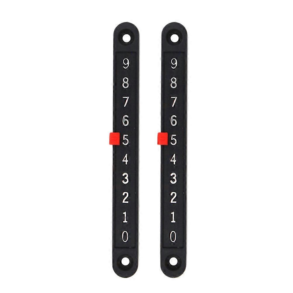 2stk Plastic Foosball Scoring Counters Bordfodbold Scorekeeper (sort)