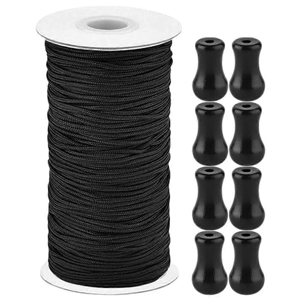 1 Set of Lift Shade Cord Roll Blind Replacement String with Blinds Cord Knobs