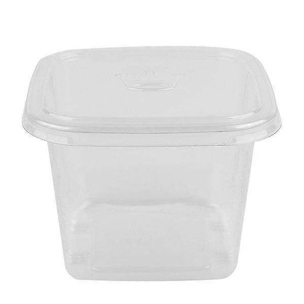 50pcs Transparent Cake Box Cake Container Box Dessert Storage Box with Lid