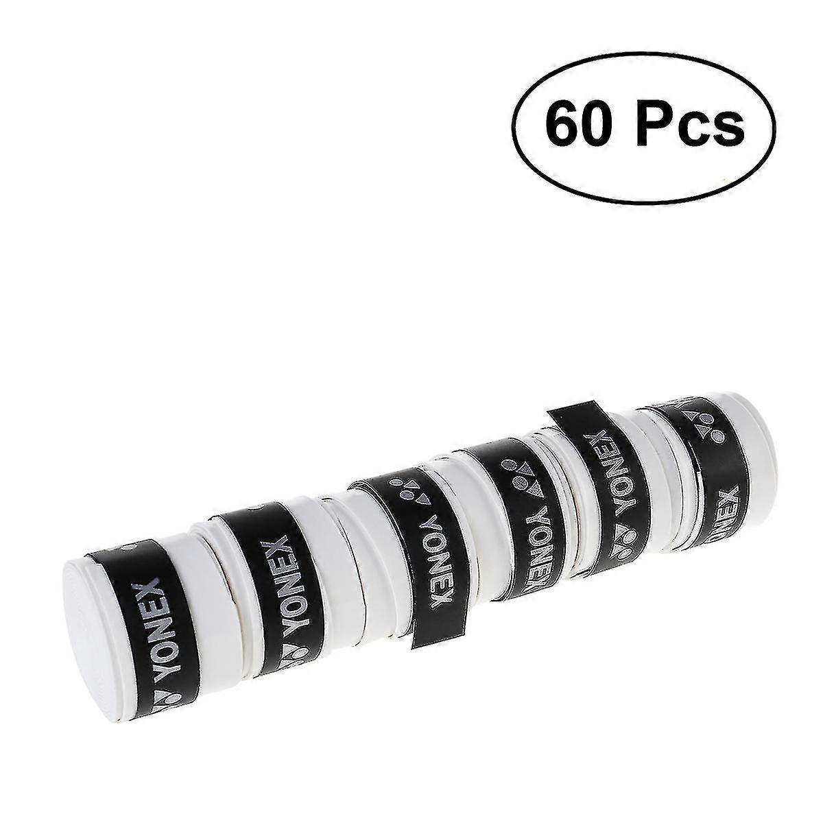 60pcs Replacement Anti-slip Racket Overgrips Over Grips Tennis Badminton Squash Racquet Tape Grips - PW