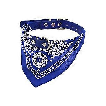 Luck Daw Adjustable Pet Dog Cat Puppies Bandanas Triangle Collars Leather Scarf