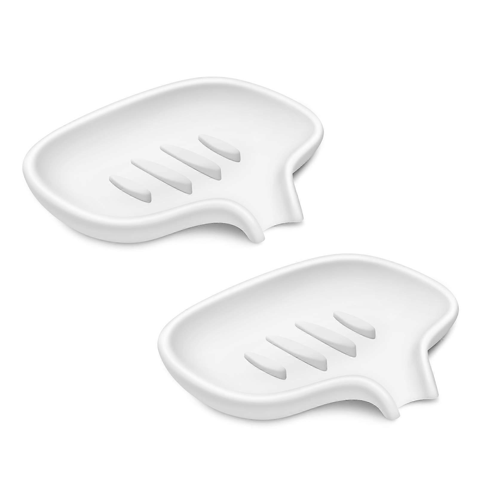 Silicone soap dish shower drain pan