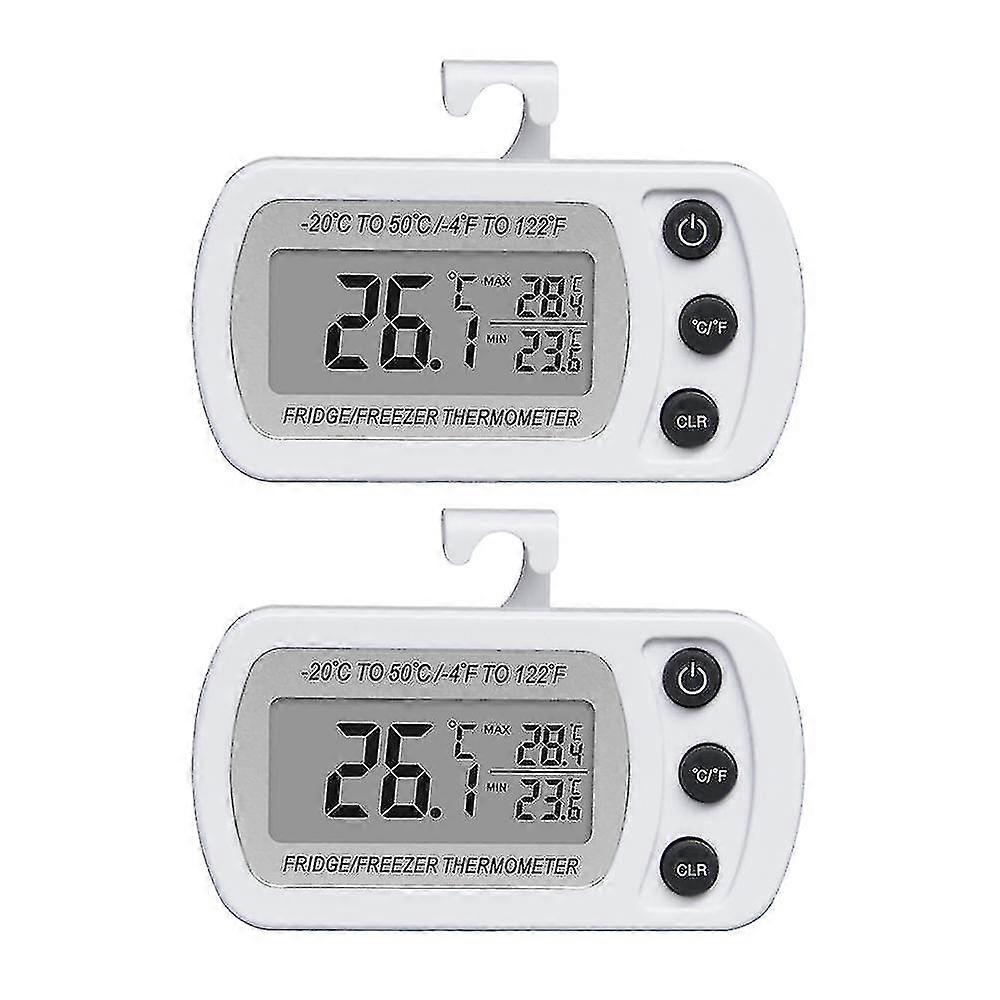 2pcs Waterproof Refrigerator Fridge Thermometer,digital Freezer Thermometer