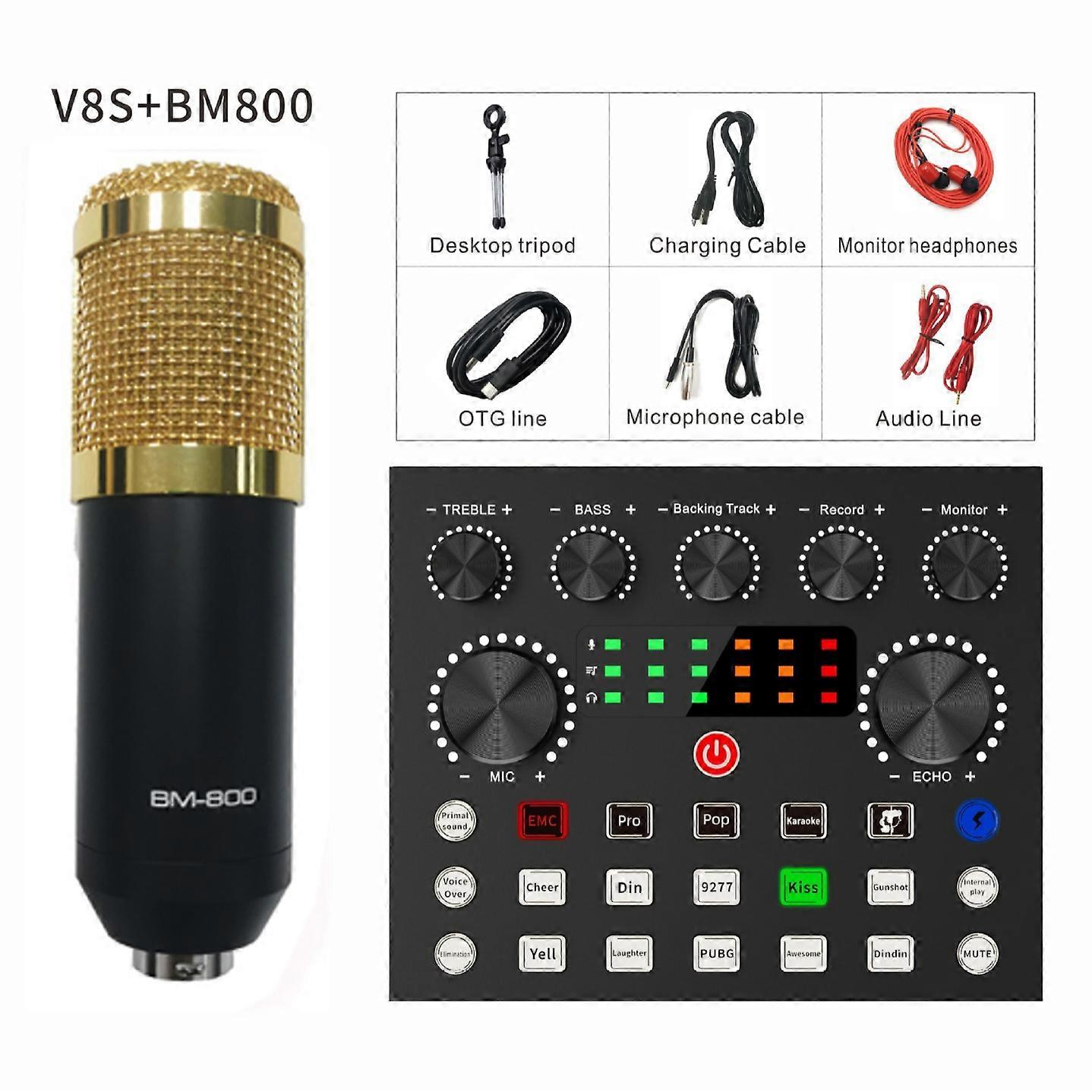 V8s plus bm800 microphone equipment set default