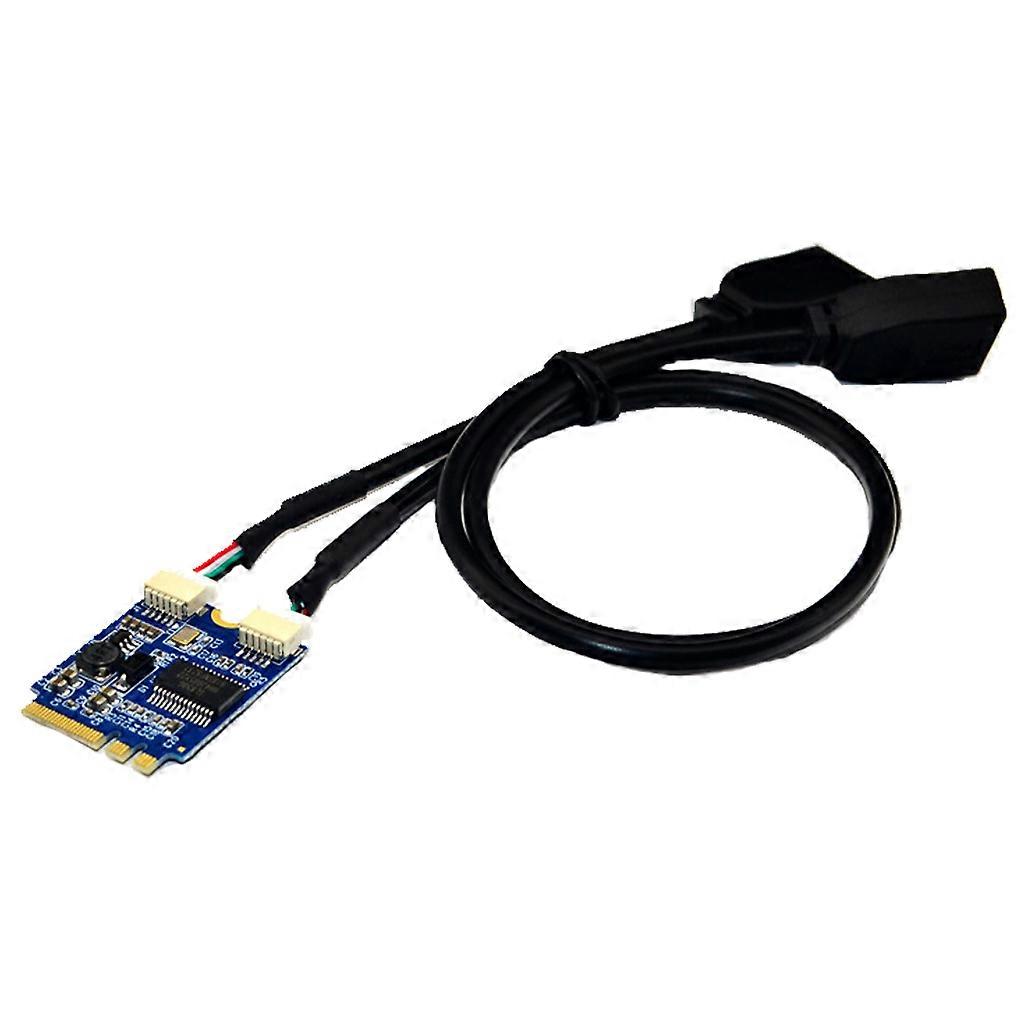 USB2.0 Expansion Board for Notebooks for M.2 for key AE to Dual-port Interface