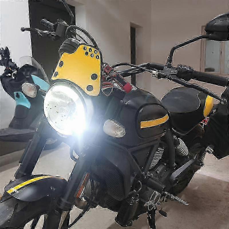 摩托车挡风玻璃 挡风玻璃保护 飞屏（黄色）