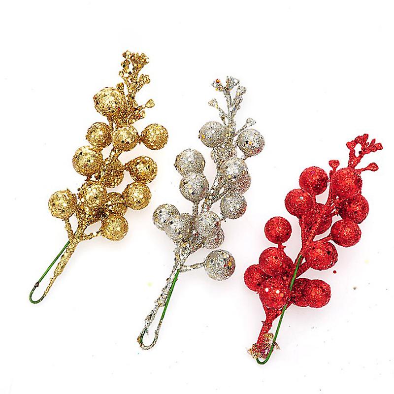 3pcsmini artificiale Cherry fructe de padure Diy nunta pom de Craciun decorare fructe