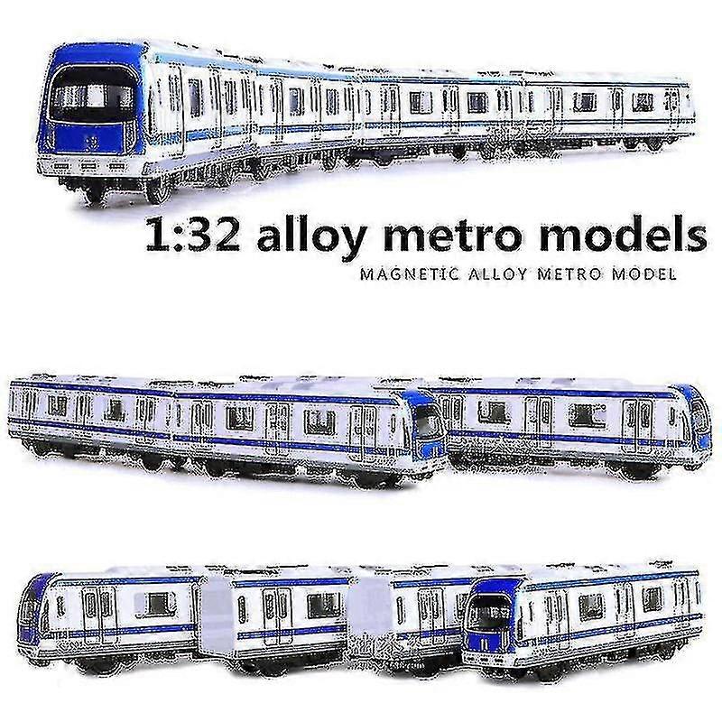 1:32 Aleación Metro Modelos Vehículo Magnético