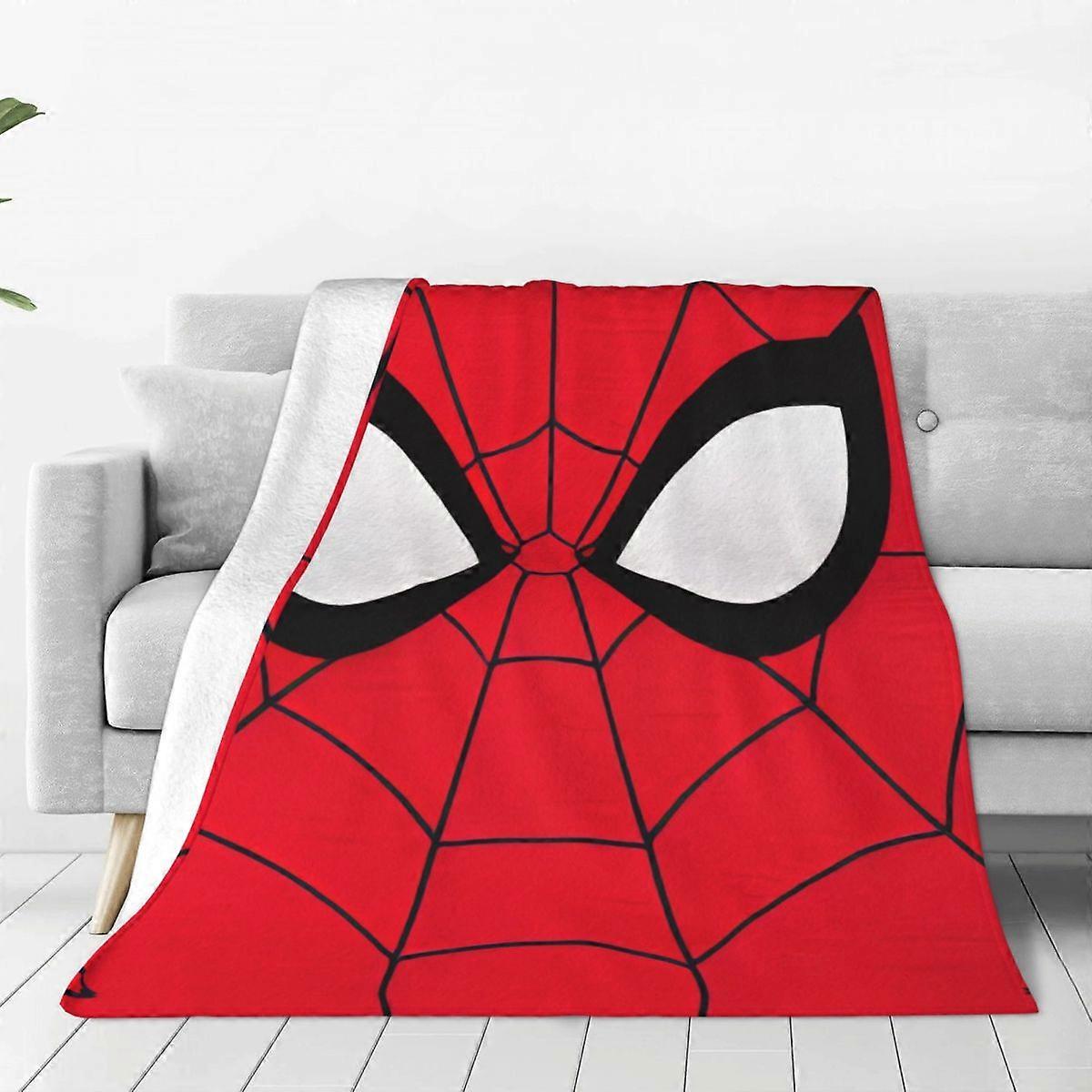 v590 Blankets The Amazing Spider-Man Flannel Blankets Film Super Warm Bedding Throws for Bedroom Camping Print Bedspread Sofa Bed Cover Blankets vv590