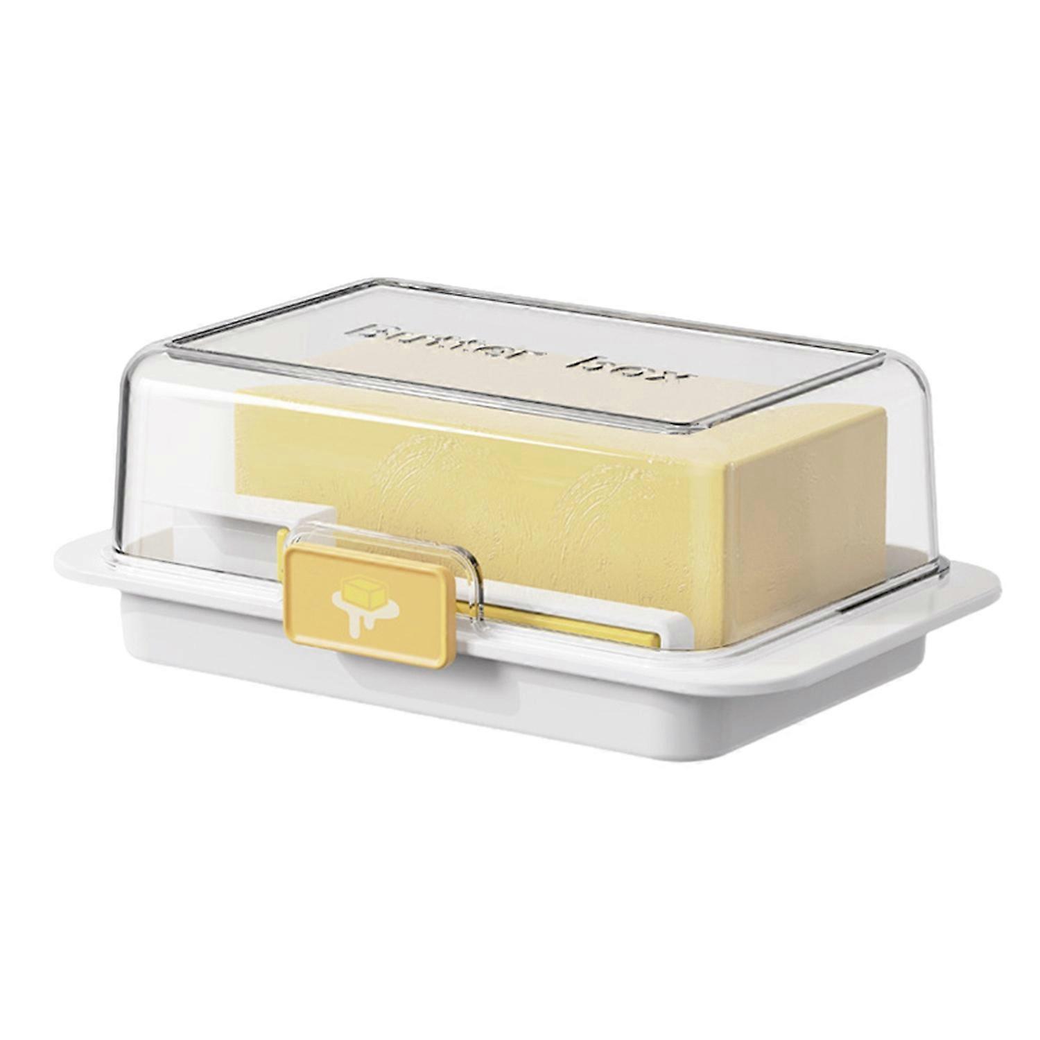 Butter Keeper Box Butter Cutter Dish with Airtight Lid Butter Storage Box with Butter Cutting Spoon