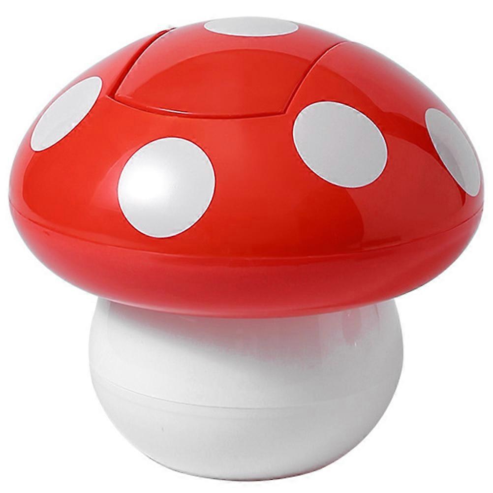 Small Garbage Can Desktop Trash Can Mushroom Shaped Mini Trash Bucket Tabletop Trash Bin