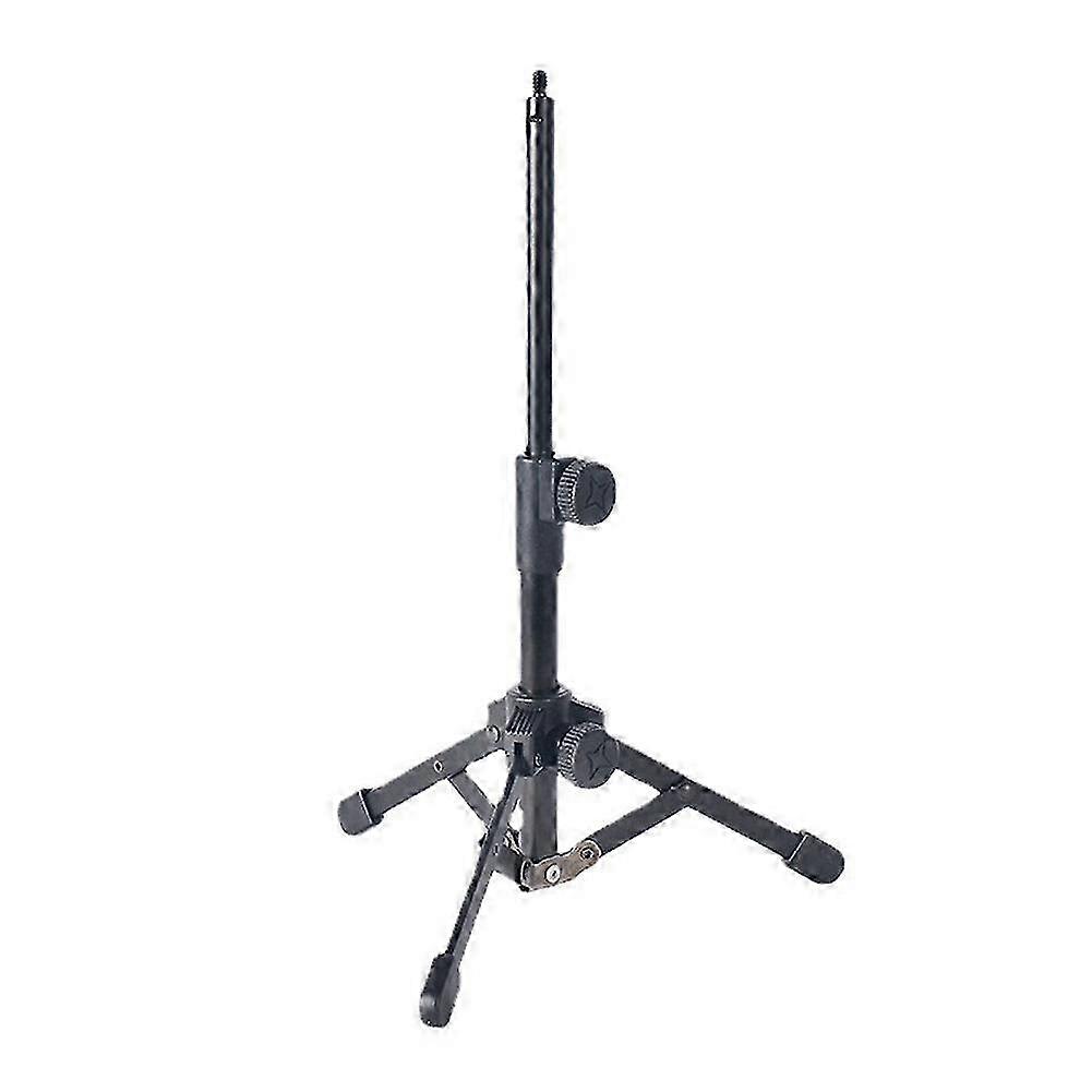 Mini Tabletop Tripod Microphone Mic Stand Holder With 1/4 Inch Threaded For Meetings Lectures Speak
