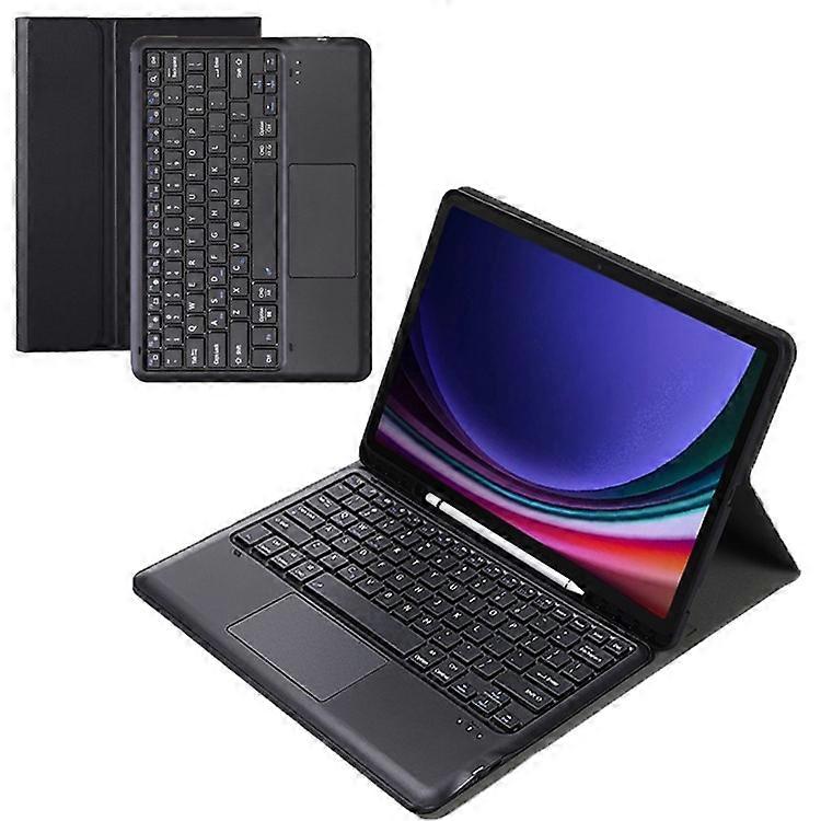 A810B-A Uyumlu Samsung Galaxy Tab S9 FE + 12.4 "X610 / X616 Bluetooth Klavye ile Dokunmatik Yüzey Kalem Yuvası Tablet Kılıfı