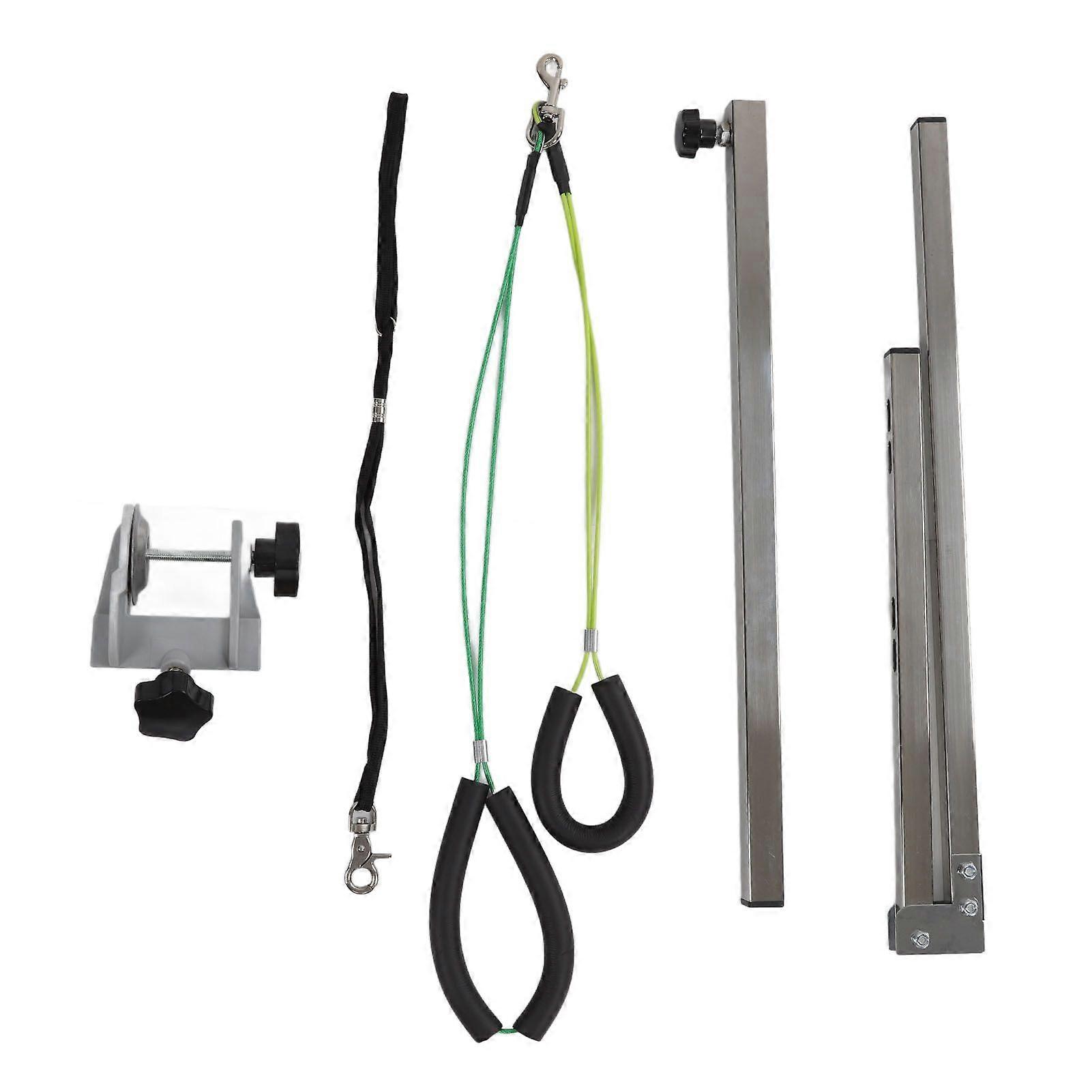 Dog Grooming Table Arm Height Adjustable 35in Foldable Dog Grooming Arm with Clamp and Noose