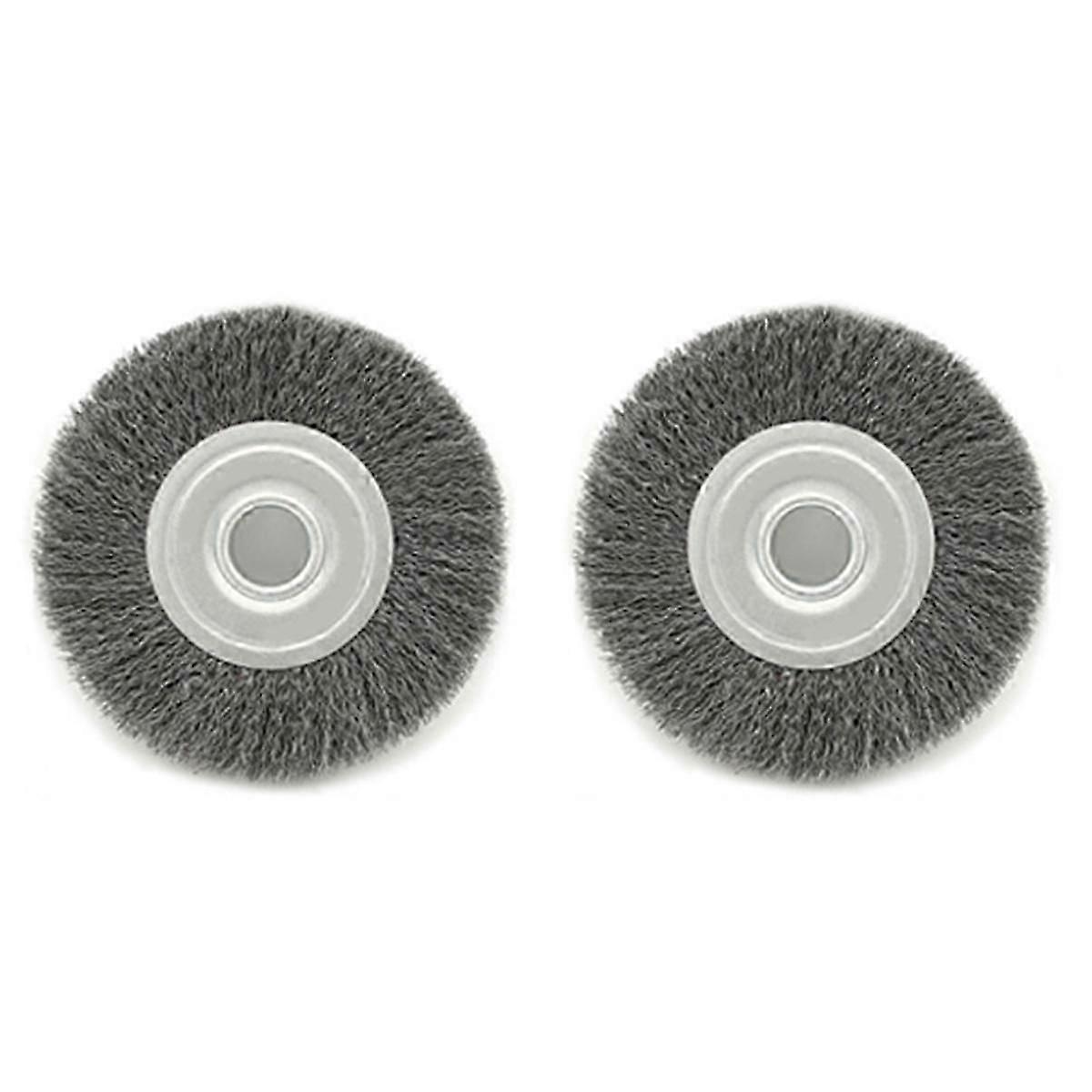 2pcs 6inch Wire Wheel For Bench Grinder-wire Brush For Grinder, Efficient Clean Rust From Assorted