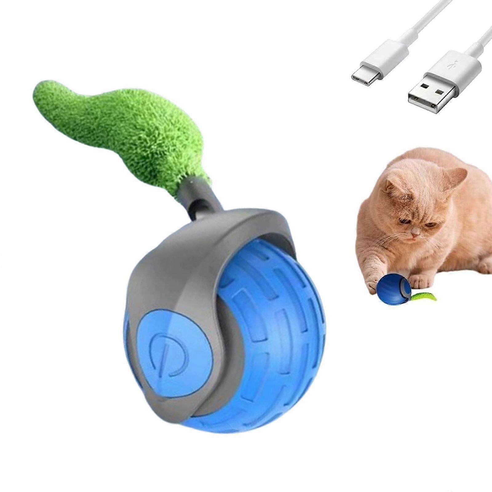 Jouet pour chat, boule de jouet interactif intelligent pour chat à réglage à deux vitesses,