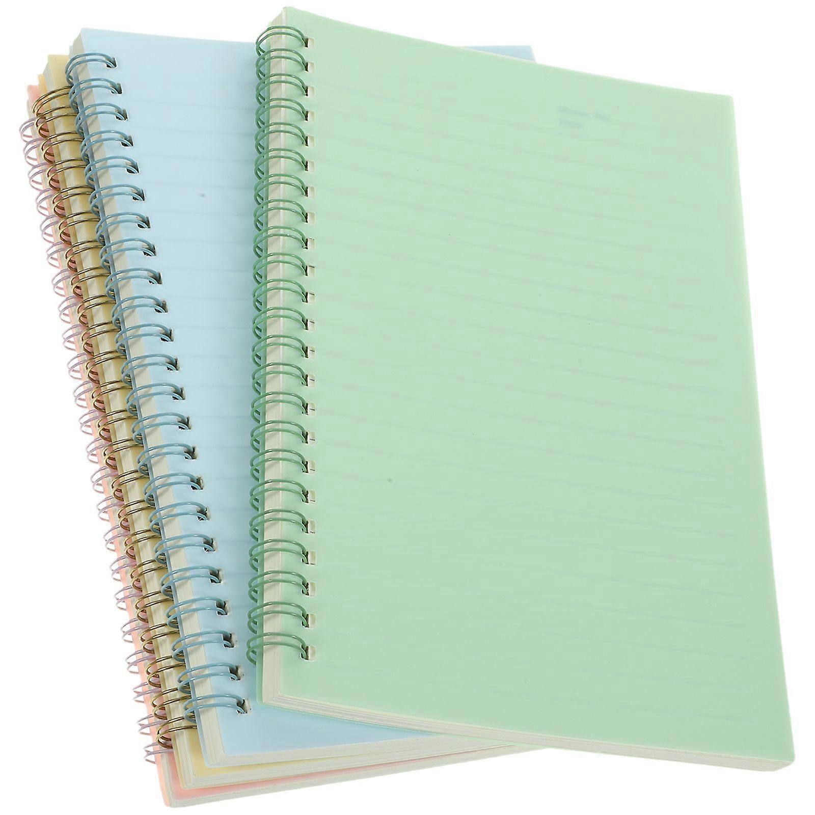 4Pcs Coil Notepad Multi-function Notebook Spiral Note Book Spiral Notebook Colored Cover Notebook