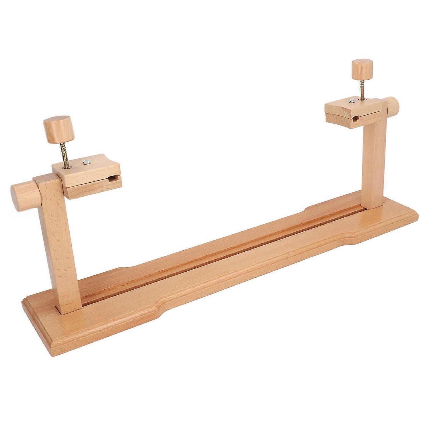 Embroidery Hoop Stand Beech Wood Household Regulable Crossing Stitch Showcase Needlework Stand Lap
