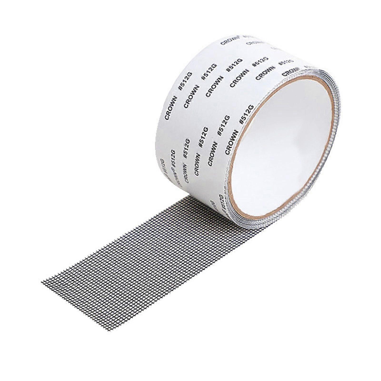 Fiberglass Screen Repair Tape Easy DIY Repairs Damage Fix Free-cutting Tear-resistant Strong Adhesive Mesh Tape for Window Door Tent Nets RV Screens