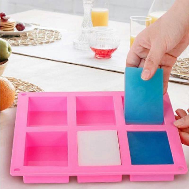 Rectangular Mold Soap 6/8 Cavity Mini cake Silicone Mould Bar Granola Biscuits Rectangle Jelly Mold Chocolate Accessories