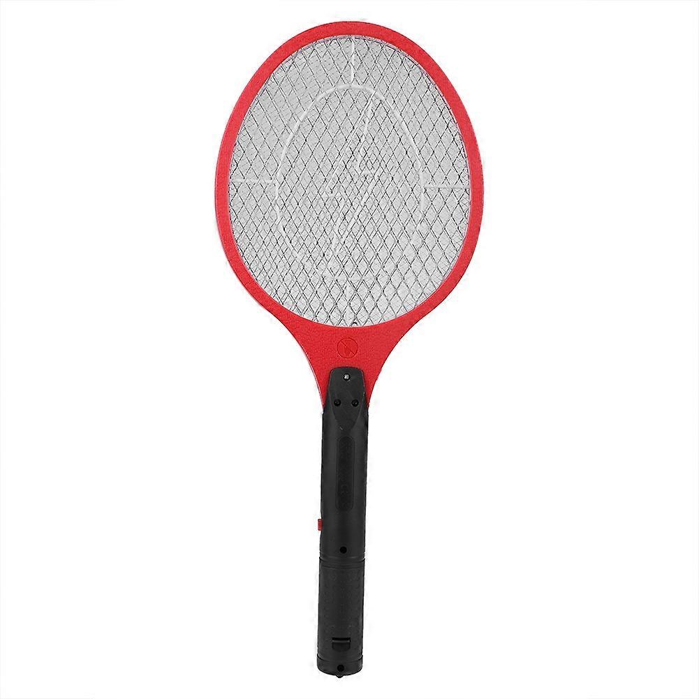 Cordless Battery Powered Electric Fly Mosquito Swatter Bug Zapper Racket Insects Killer Red