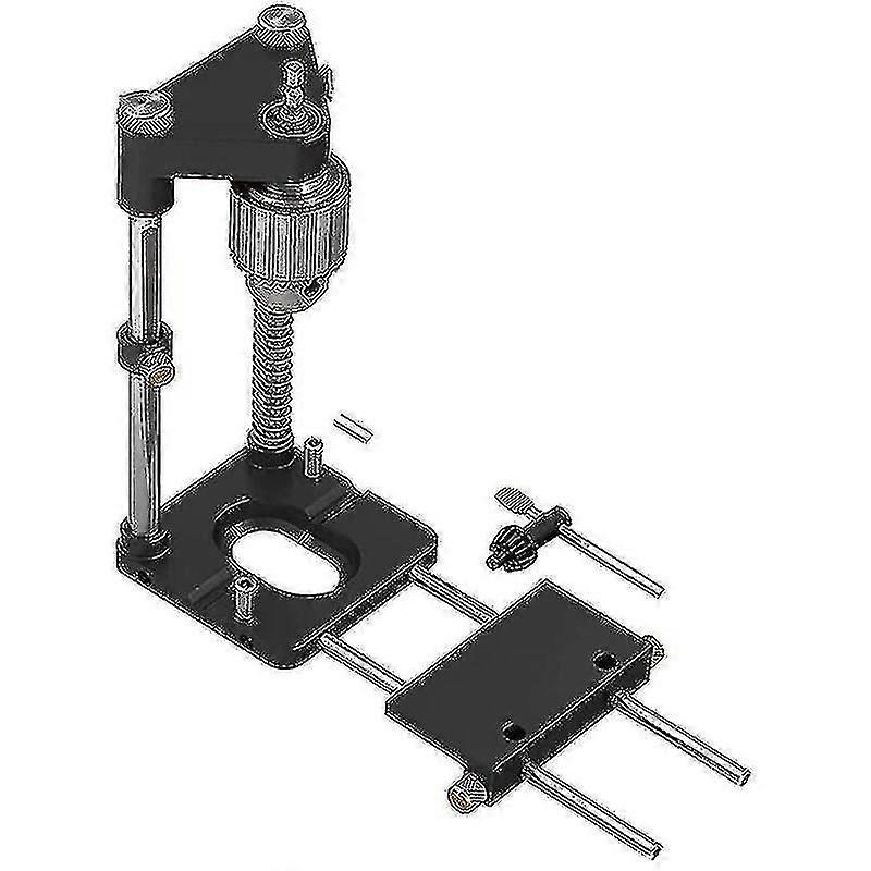 Drill Locator Portable Drill Jig Guide Precise Drill Locator Steel Carpenter Woodworking Tool Model: Black Sxq