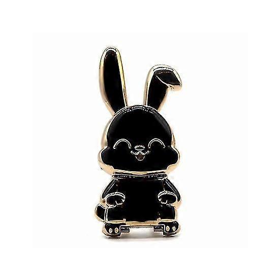 Practical Rabbit Trolley Lovely Mobile Phone Stand Adorable Bunny Finger Ring Lazy Bracket Accessories
