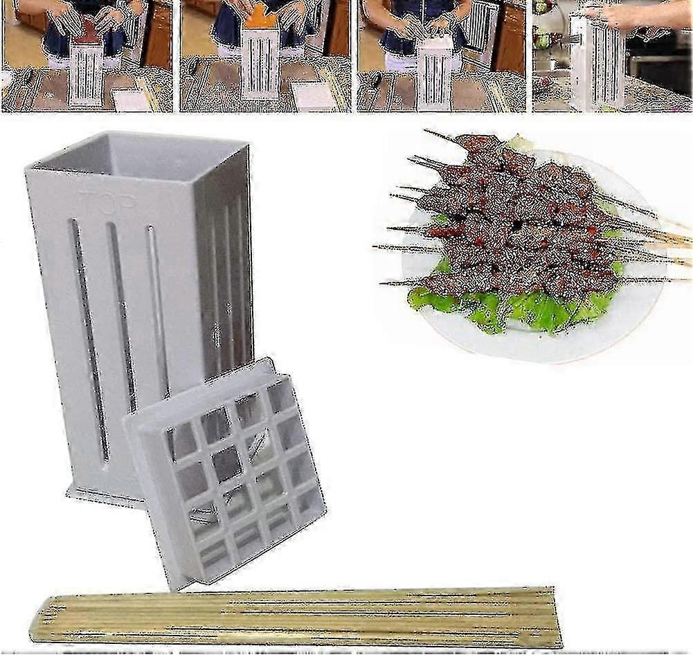 Kebab, 16 Holes Meat Skewers , Kit Tool Box