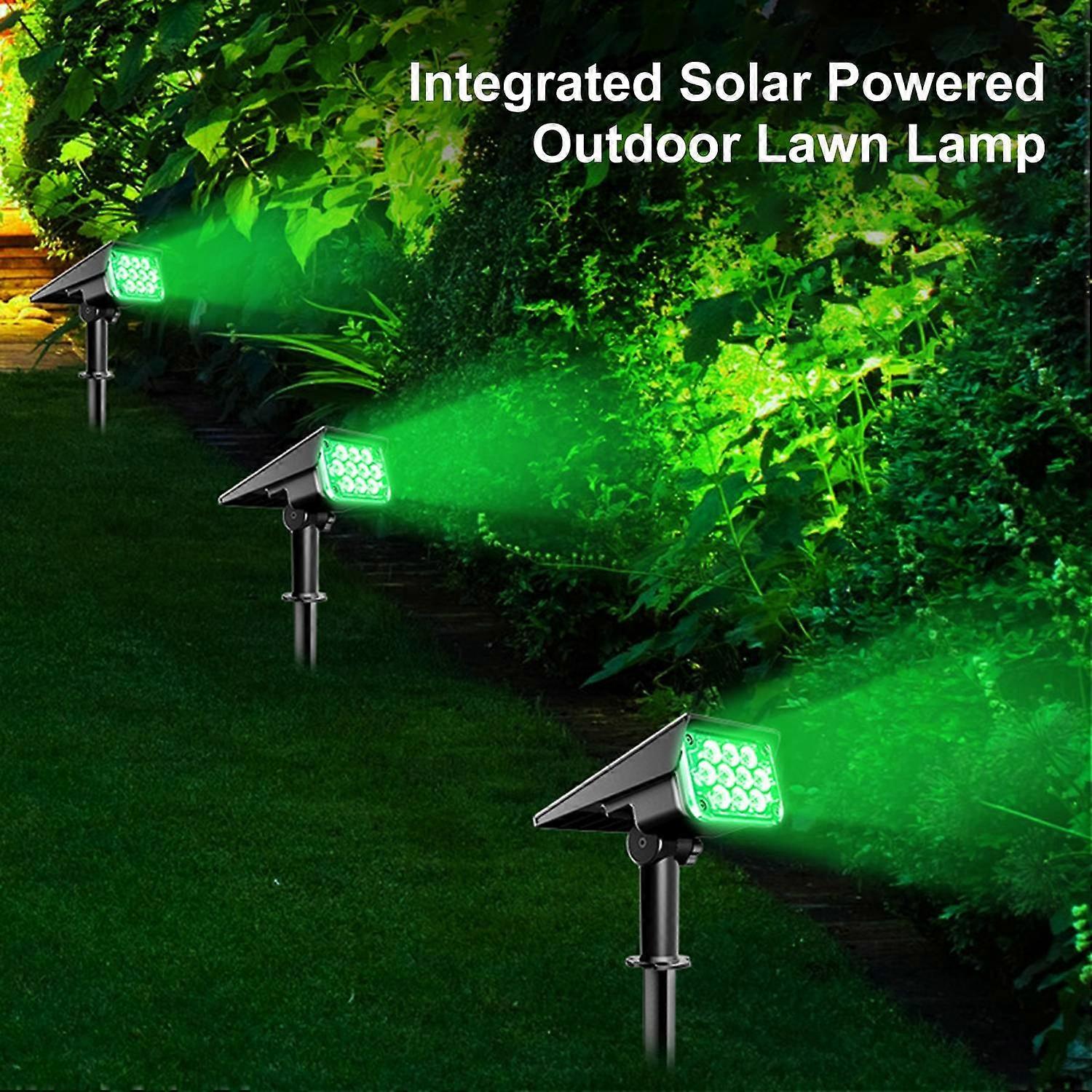 20 LEDs Solar Powered Energy Wall Lamp Lawn Light Sensitive Light Control 3 Colors Temperature Chang