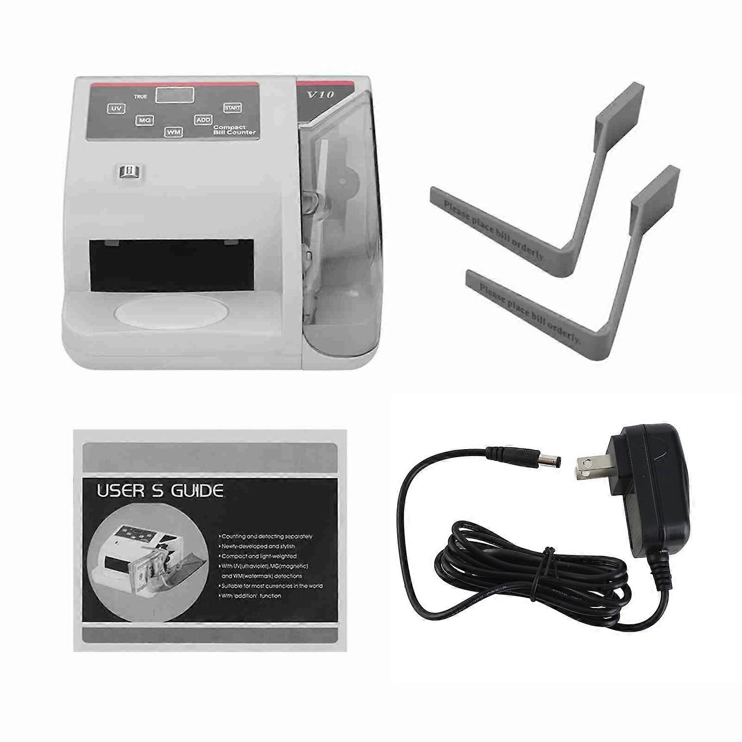 Bärbar Mini Pengar Räknare 3 Siffror LED-skärm Bill Räkning Maskin Med UV MG WM Detectio