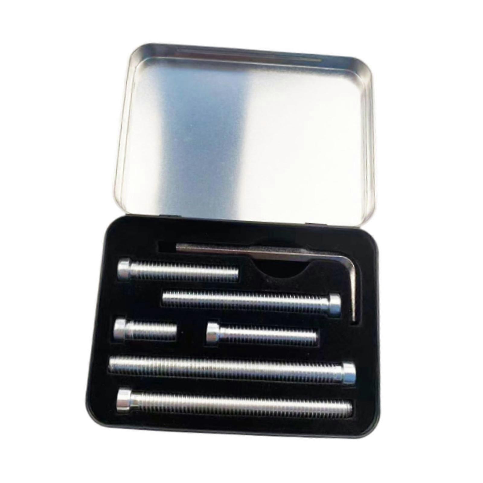 6Pcs Pool Queue Gewicht Schrauben Billard Queue Gewicht Schrauben mit Lagerung Box