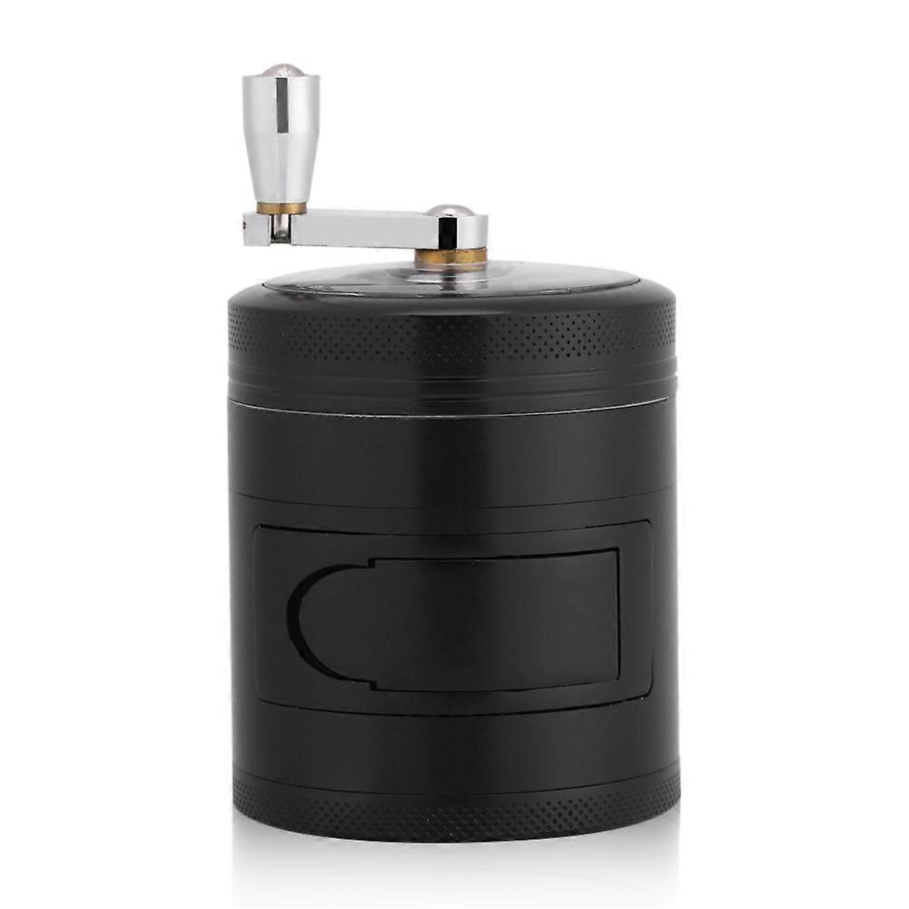 Manual Zinc Alloy Kitchen Grinder with Crank Handle, Adjustable Coarseness, Easy Clean Design, Perfect for Spices and Herbs