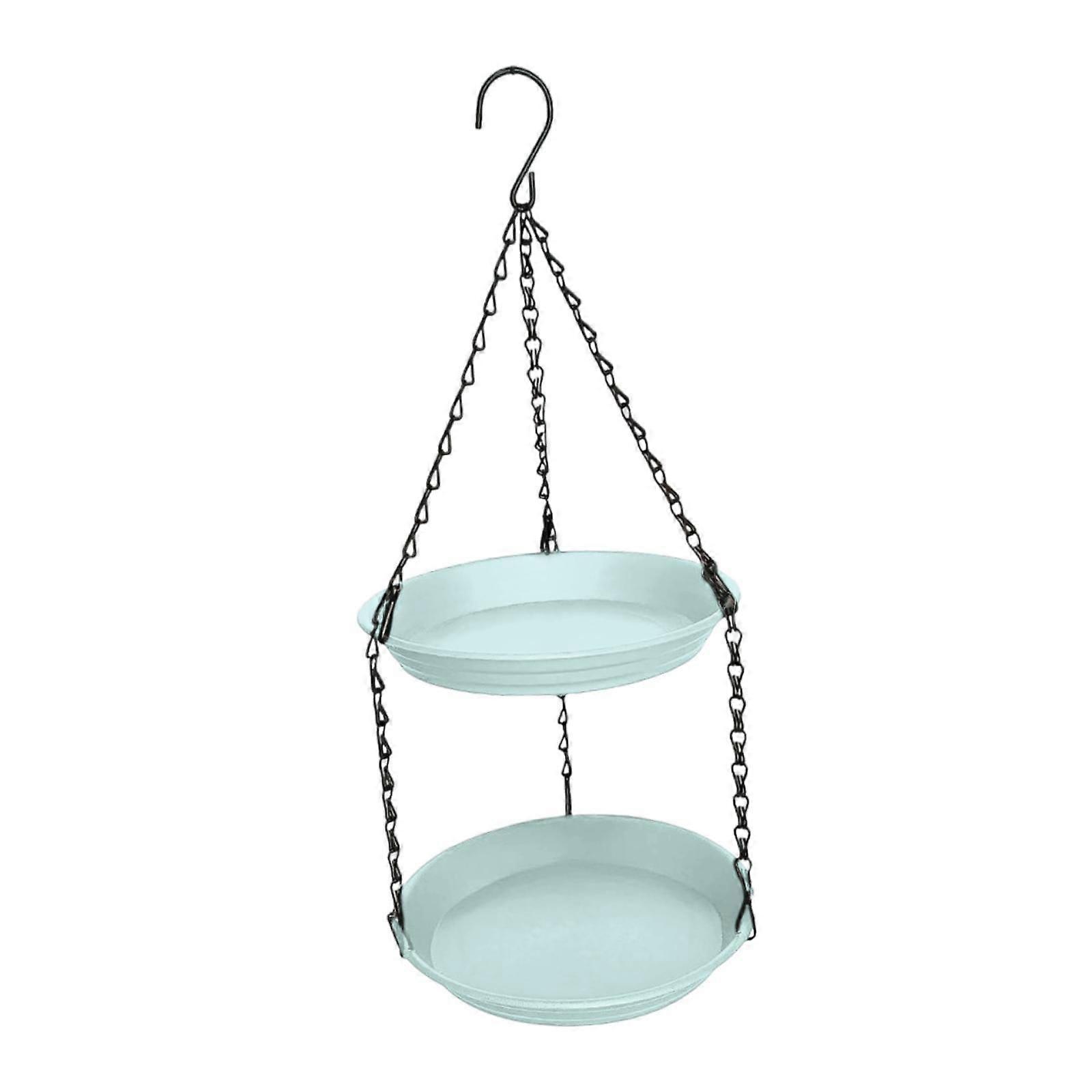 Mangeoire à oiseaux d'extérieur à suspendre, facile à nettoyer, décoration de jardin, beige