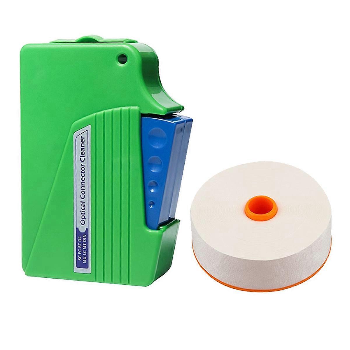 Fiber Optic EndFace Cleaner Cassette Cleaning Box Pigtail Cleaner+Cleaning Core for FC/SC//LC Optic